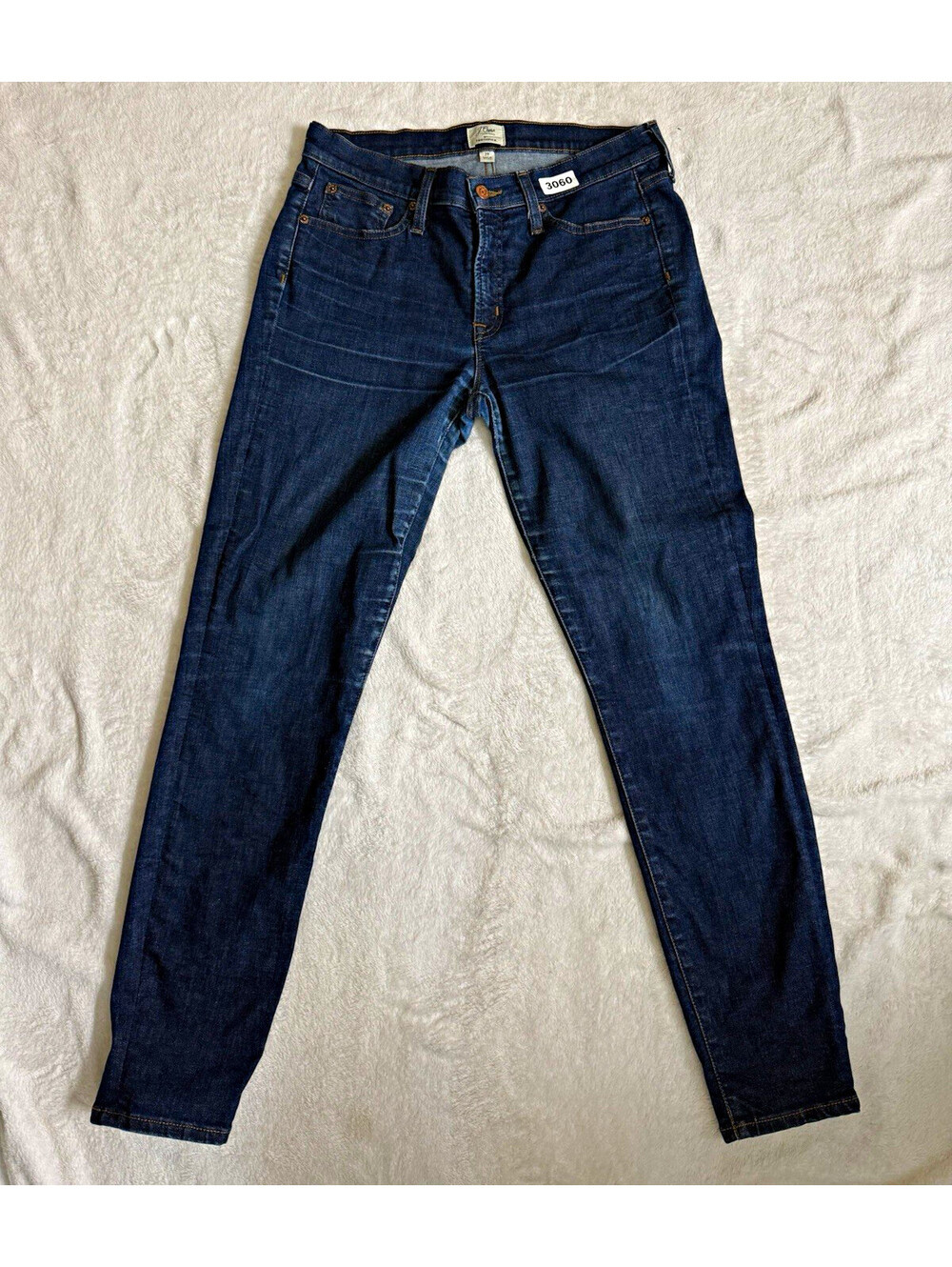 J.CREW Jeans Skinny Dark Wash Blue Stretch Denim Slim Fit Womens Sz 29